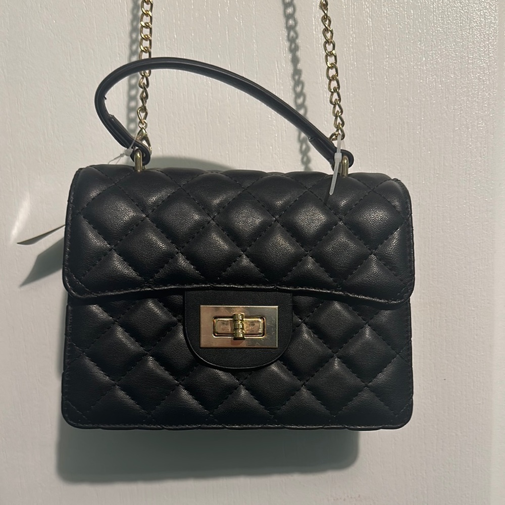 Black Quilted Handbag